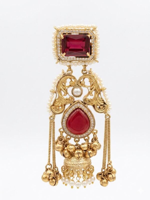 Gold Plated Kundan Style Jhumka