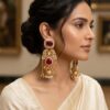 Gold Plated Kundan Style Jhumka