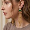 Royal Kundan & Emerald Earring