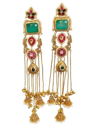 Royal Kundan & Emerald Earring