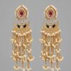 Elegant Gold-Plated Pearl Tassel Earring