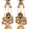 Gold-Plated Peacock Design Jhumka