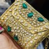 WhatsApp Image 2026-06-28 at 8.22.41 PM (1) Luxury Gold-Tone Kundan Embellished Clutch