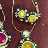 Pendant Set with Ruby Center Stone